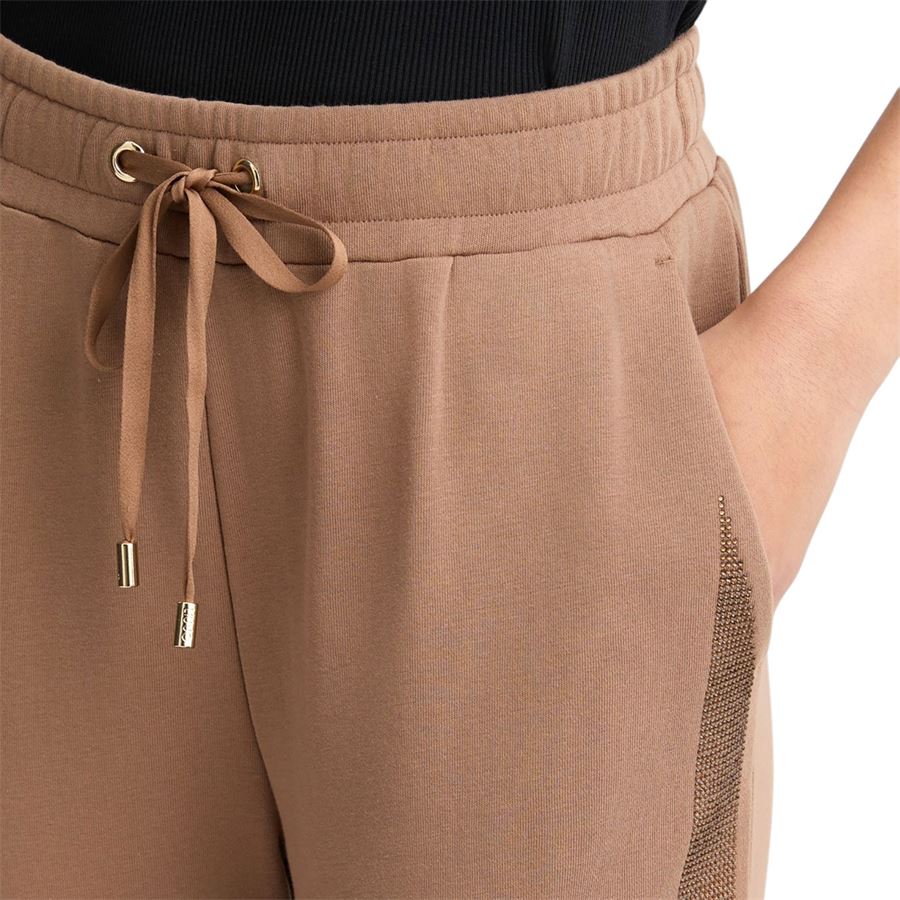 Pantaloni tuta da donna in felpa marrone Liu Jo | TA5051FS000X0675